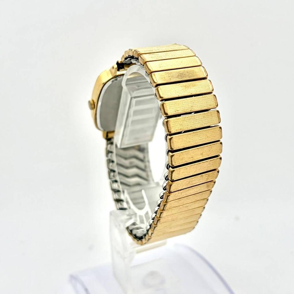 Used [New Battery] SEIKO Men's Watch Gold Square 7431-5250 581673