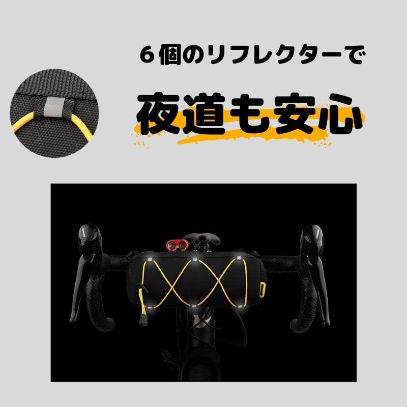 Bicycle Cycle Bag, Front Bag, Handlebar Bag, Large Capacity, Lightweight, Suitable for Bicycle Transport, Road Bikes, Mountain Bikes (Gray)