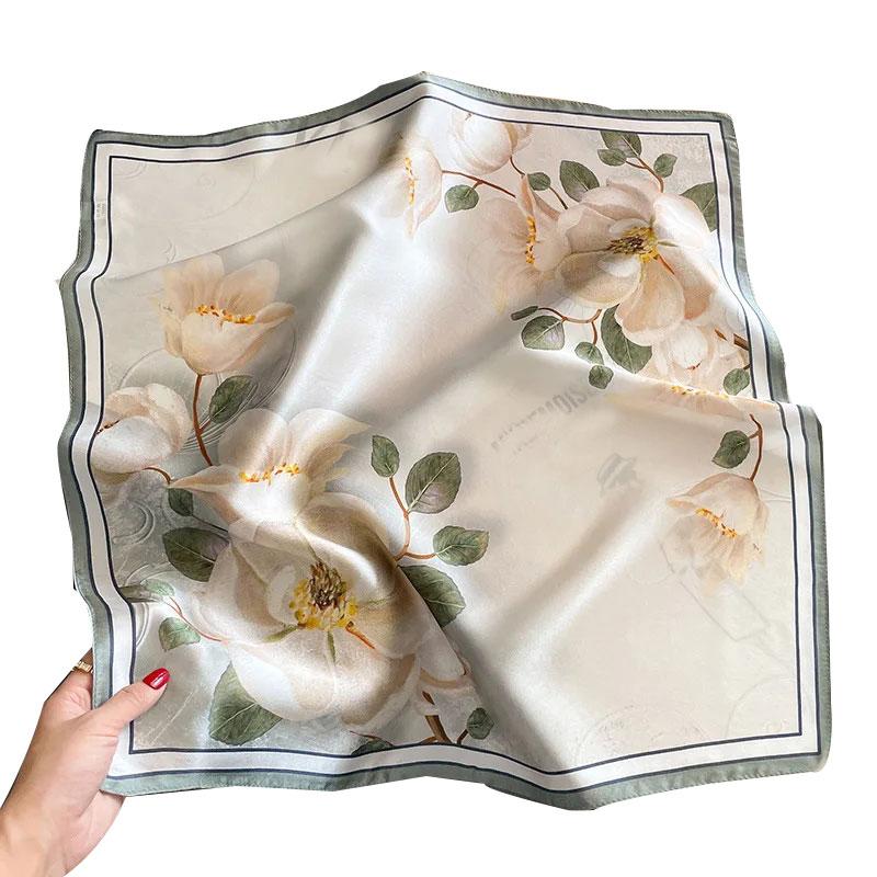 Luxury Brand  New Scarf 100% Silk Bandana Women Square Scarves Wrap Fashion Headband Hijab Shawls Foulard Headkerchief