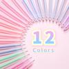12 Colors Gel Pens Set – Smooth Writing, Vibrant Colors for Student Study, Diaries, Crafts, and Back To School