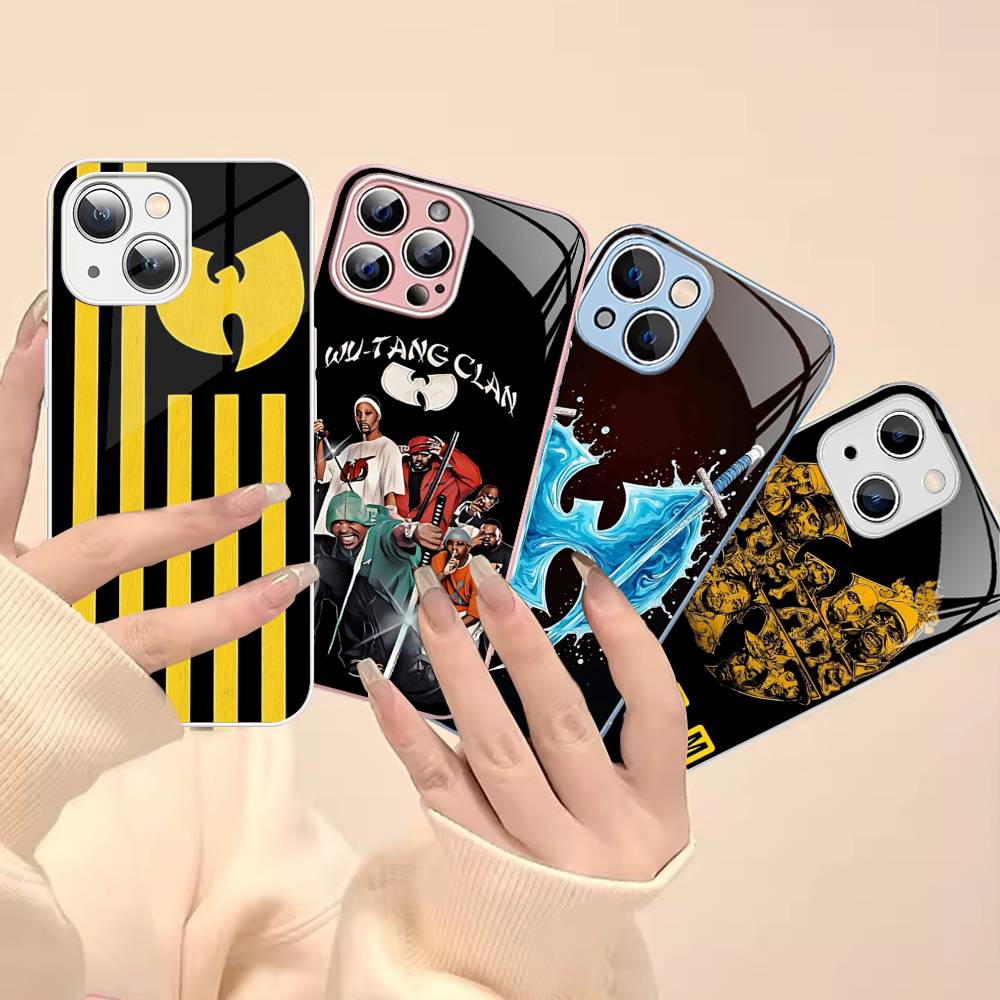 W-wu T-tang Clan Hip-hop Music Group For IPhone 14 13 12 Mini 11 Pro XS Max X XR 14 Plus Tempered Glass Cover