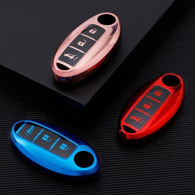 TPU Car 345Buttons Key Case Cover Shell for Nissan Qashqai X-Trail T32 T31 Juke J10 J11 Kicks Tiida Pathfinder Note for Infiniti