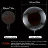 Bobo Balloons with LED Lights Transparent Glowing Bubble Balls for Wedding Birthday Decorations, Party Supplies