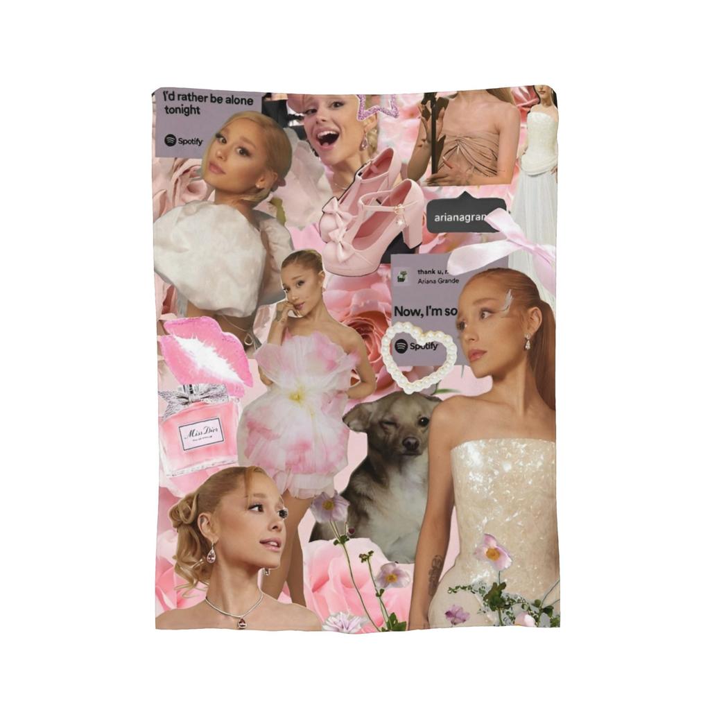 Ariana GrandeMelodie Enthüllt Decke Flauschig Großartig Warm Kuscheldecke für Tagesdecke Dekoration,