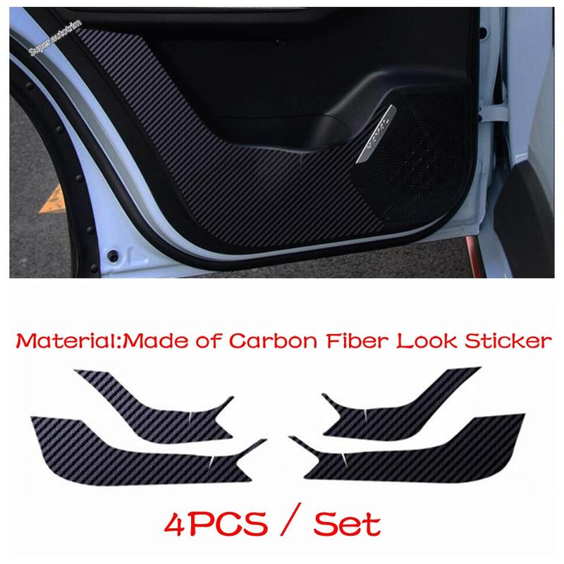 Car Door Anti Kick Film Anti-Dirty Pad Protection Carbon Fiber Stickers Accessories Interior Kit For Haval Jolion  - 2024