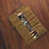 TOURBON Tool Roll Bag, Knife Case, Fabric Wrapped Tool Organizer, DIY Tool Storage Case