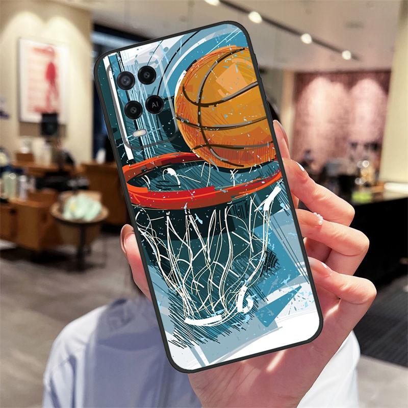Basketball Ball Case For Oppo A94 A74 A54 A18 A38 A58 A78 A98 A40 A60 A80 A16 A76 A96 A15 A17 A77 A57S Cover