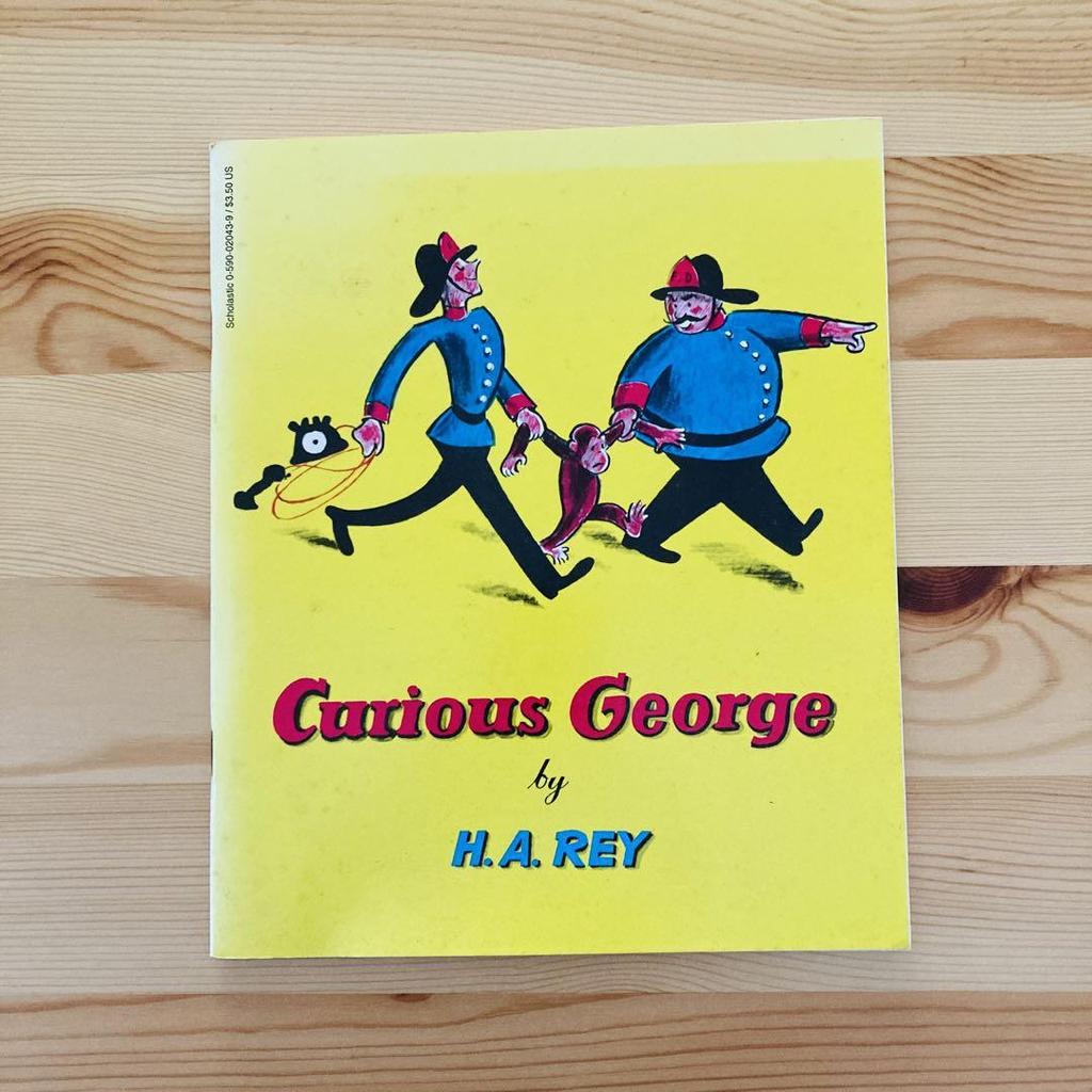 [USED] Rare vintage used English picture book H.A.REY picture book set of 4 English edition