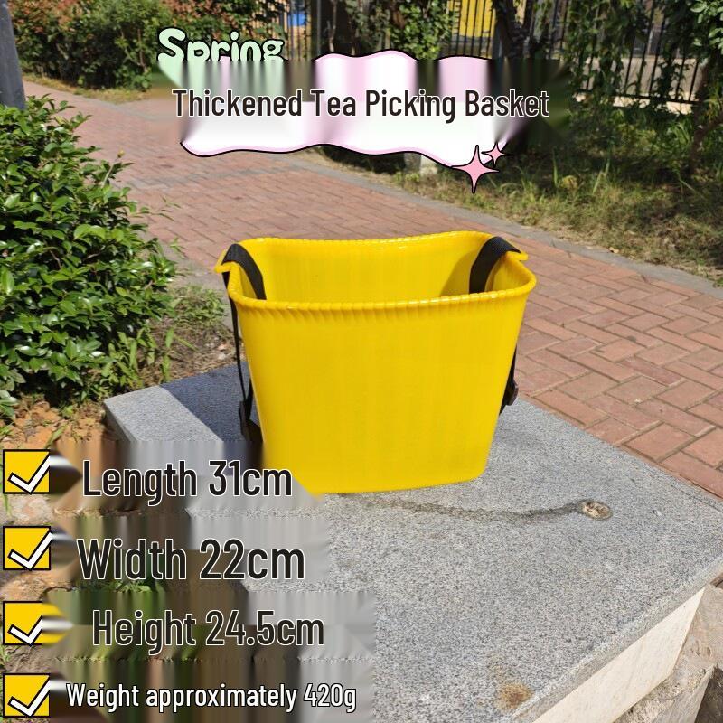 Thickened Plastic Crossbody Basket for Vegetables, Fruits, and Tea Picking