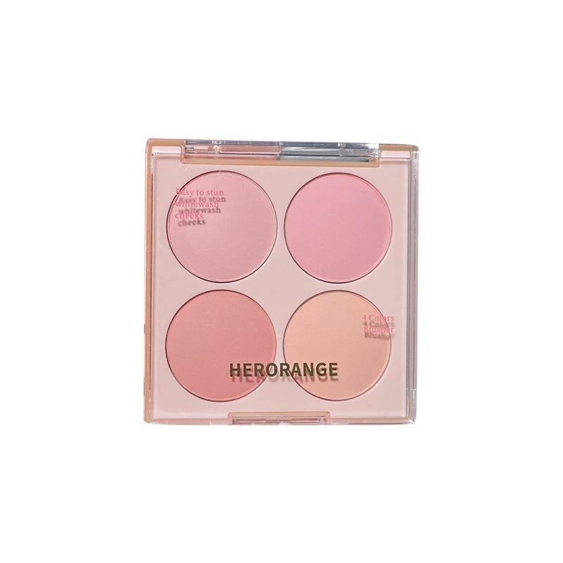 Four Color Matte Blush Palette Natural Brightening Contour Face Makeup For Women