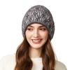 Winter Women's Big Head Circumference Knitted Hat Elastic Cap