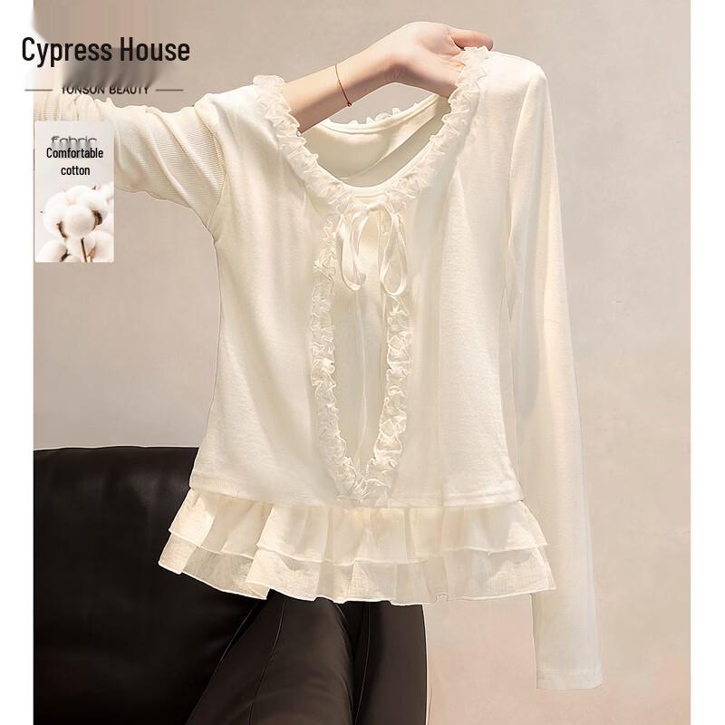 Women s Solid Color Faux Two-Piece Slim-Fit Top S