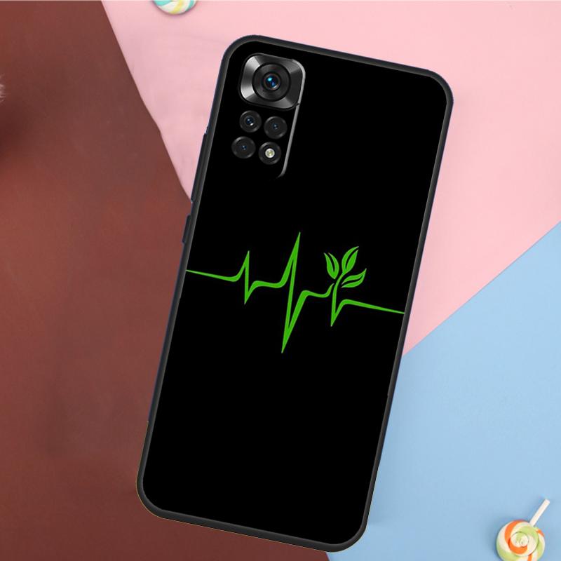 Vegan Pattern Cover For Xiaomi Redmi Note 14 13 Pro 12 11 9 10 9S 10S 11S 12S Redmi 14C 10C 12C 13C Case