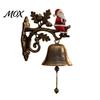 Resin Metal Hanging Bell Christmas Theme Welcome Doorbell, Vintage Door Bell, Decorative Indoor Living Room Decor Wall Mount for Garden Patio