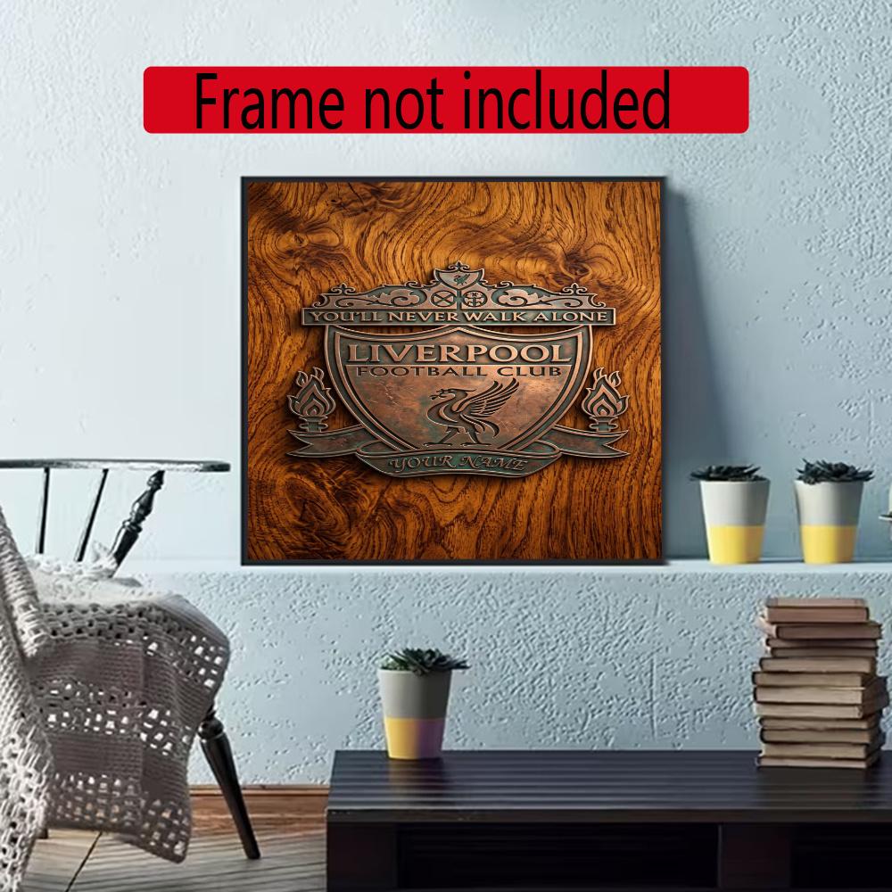 Liverpool Fc Customize Your Name Diamond Painting Round Diamond Rhinestones Mosaic Diamond Embroidery Wall Paintings Rhinestones Gift Frameless