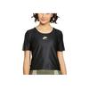 Nike Air Dri-FIT Quick-Dry Running Top Short Sleeve T-Shirt Women Tops Black CU3059-010