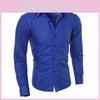 Fashion Casual Solid Color Long Sleeve Men Shirt With Soft Slim Fit Design