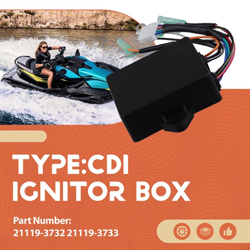 

CDI Ignitor Box For Kawasaki Jet Ski 750SX 750 SX 1992 1993 1994 1995 21119-3732 21119-3733
