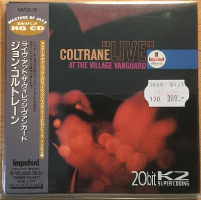 CD JOHN COLTRANE  Live At The Village Vanguard MVCZ28 MCA Victor Inc 1996 Japan Jazz Used
