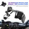 Wireless Radio Stereo Adapter with Microphone Audio Cable Adapter Call Handsfree Audio MP3 Music Adapter for Peugeot 307 308 407