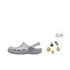 Crocs נעלי סניקרס יוניסקס בצבע אפור בהיר דגם Baya Clog 10126-007