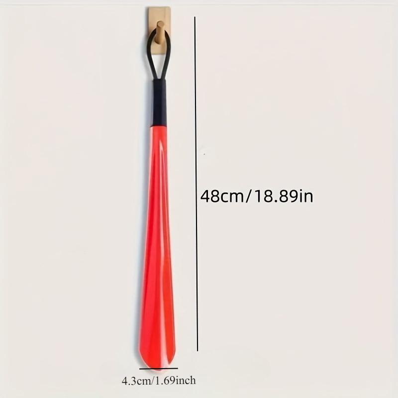 Random Color Extra Long Thickened Unbreakable Plastic Shoe Horn Bend-Free Shoe Helper for Elderly Pregnant Back Pain Users Holid