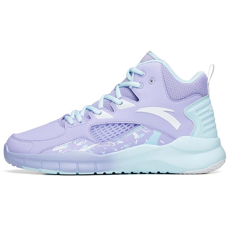 New ANTA Star Trail 4 Basketball Shoes Men High Top Light Purple/Glacier Blue 112221632S-2