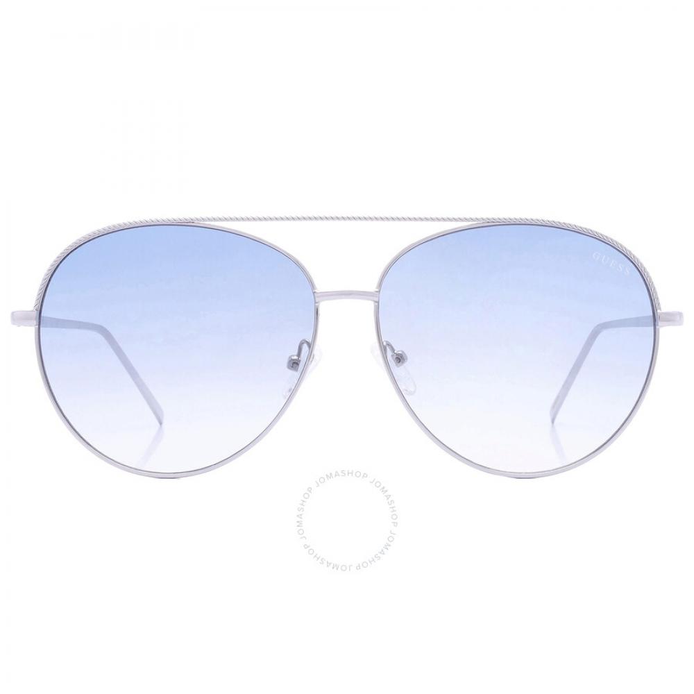 

Guess Factory Blue pilot Ladies Sunglasses GF0391 10W 63
