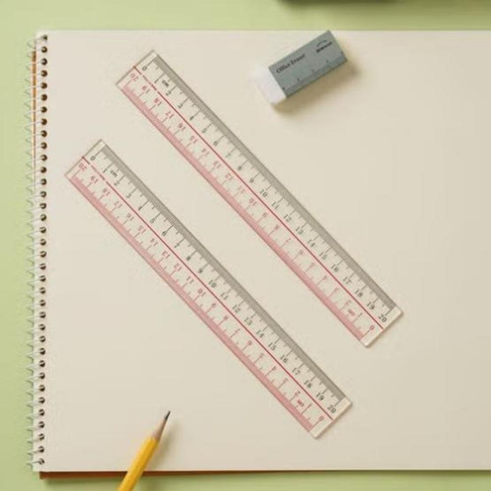 Acryl-Lineal 20cm x 2 Stück