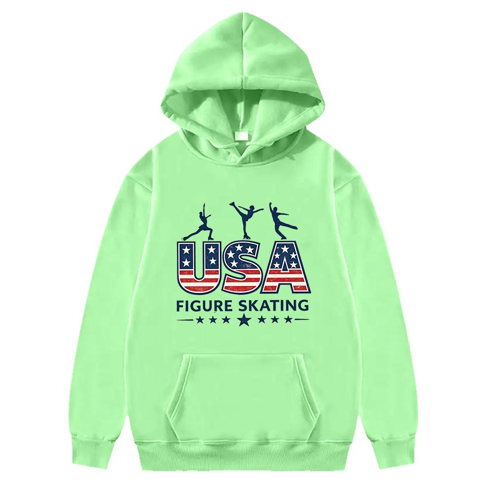 Alysa Liu 2026 Milan Olympics Figure Skating hoodie Sports Portrait Long Sleeve Sweatshirt Gift for Youth Clothe Unisex Pullover