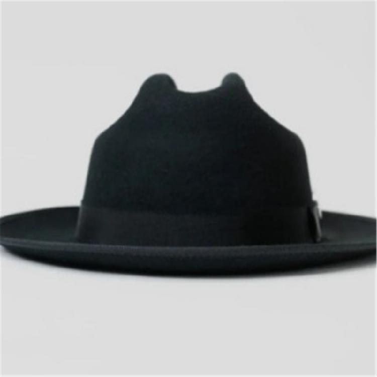 Elegant Woven Belt Hat Cosplay Costume All Matching Panama Hat Stage Performers Dancing Hat Adult Winter Warm Wool Hat
