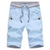 Men's Summer Slim Fit Linen Shorts: Korean Style, Casual, Mid-Length, Cotton Blend