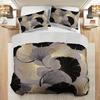 Leaf Patern Soft with Soft Fabric Duvet Cover Set Machine Washable Digital Print Al-Season Beding Set featuring 2 Pilowcases Elegant Home Decor