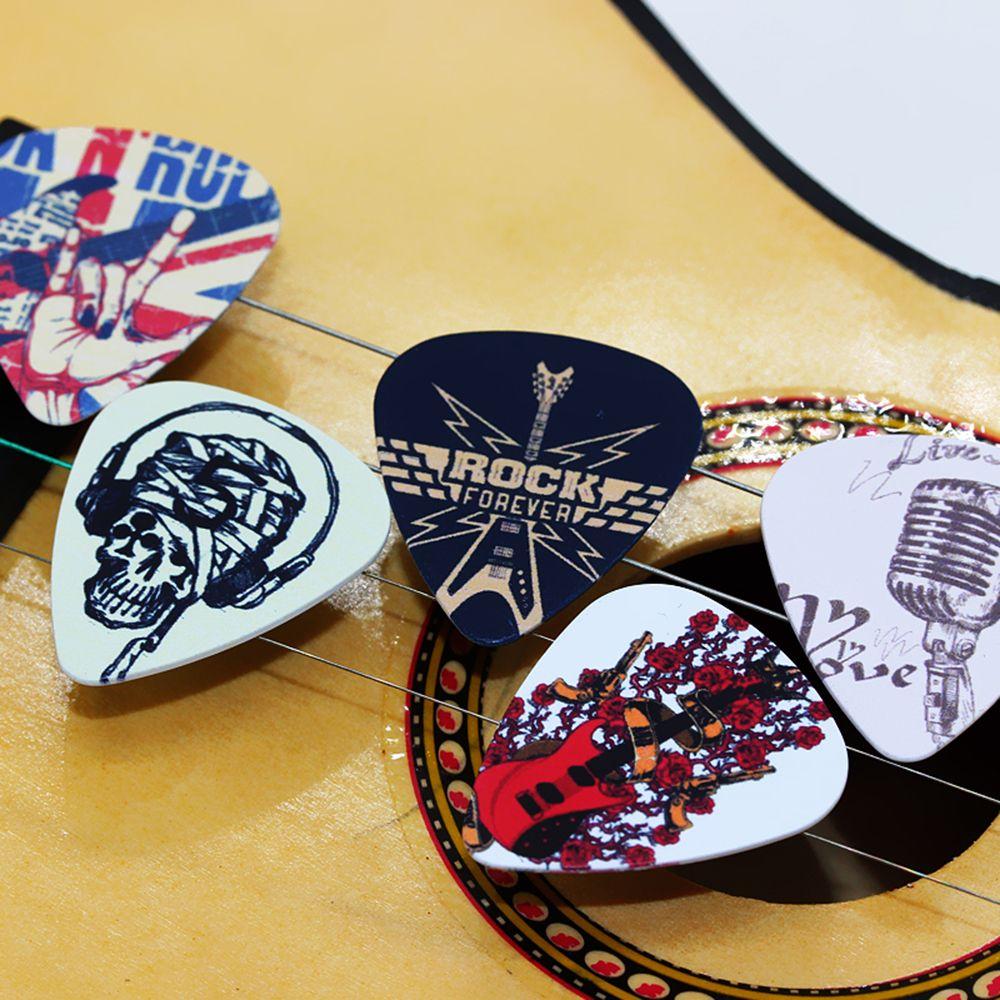 10pcs Mediator 0.71mm Gestures Rock Acoustic Celluloid Guitar Picks Shrapnel Plectrums