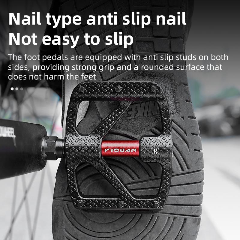 ESLNF Bearing DU Bicycle Pedal Aluminum Alloy Anti Slip MTB Road Bike Pedal Widen Pedals Profession Bike Accessories