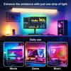 Monitor Led Backlights, RGB Pc Light for Monitor, Smart Led Light Monitor That Sync with Screen Color Or Music, LEDs for Desk Gaming, USB Port,  24in