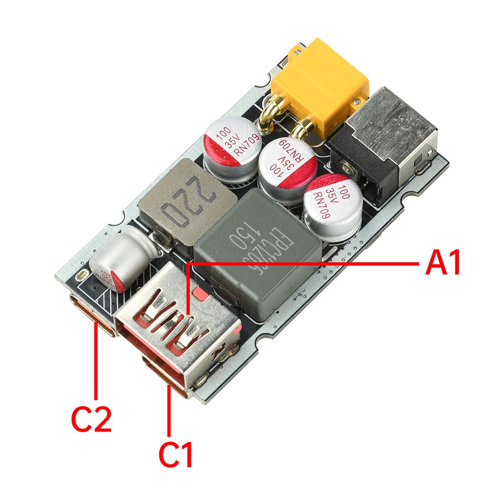 DC 9-11V 111W Fast Charging Module Buck Charging Module Supports PD QC Full Protocol for Electric Vehicle Charging Modification