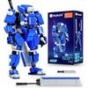 MyBuild Sci-Fi Cage 5027 - Blue Armor Mech with Great Sword | Movable Robot Model | Ages 14+