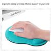 Wrist Rest Mouse Pad Blue Green Ergonomic Support Soft Comfortable Mouse Wrist Pad for Home Office Game Blue Green
