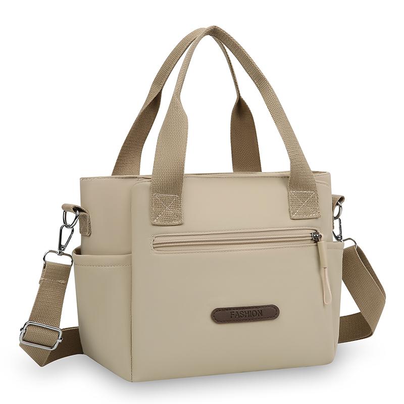 Nylon Shoulder Bag Women's Tote Bag Solid Color Portable Crossbody Bag