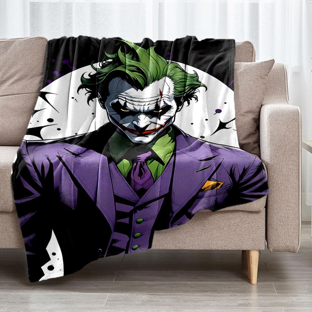 Joker Theme Printed Blanket - Perfect for Couch, Bed, Travel & Outdoor Use | Machine Washable, Cozy & Durable.