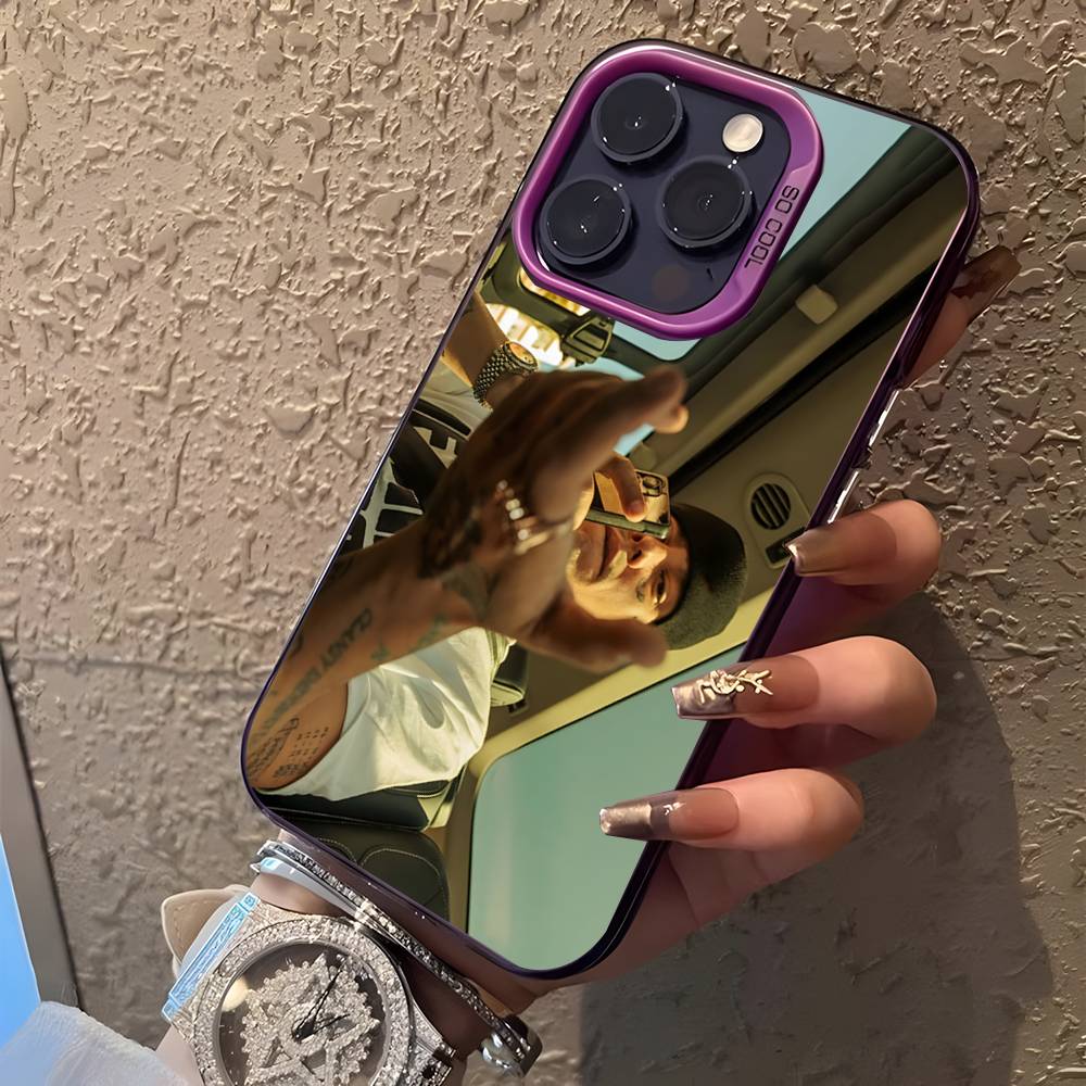 Rapper AMERI D-DUKI For iPhone 17,16,15,14,13,12,11,Mini,Pro,E,SE4,XS,MAX Purple Candy Matte Cover