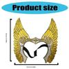 Antique Wing Medieval Headpiece Crown Warriour Masks Witch Cosplay Masks  Masquerade Costume