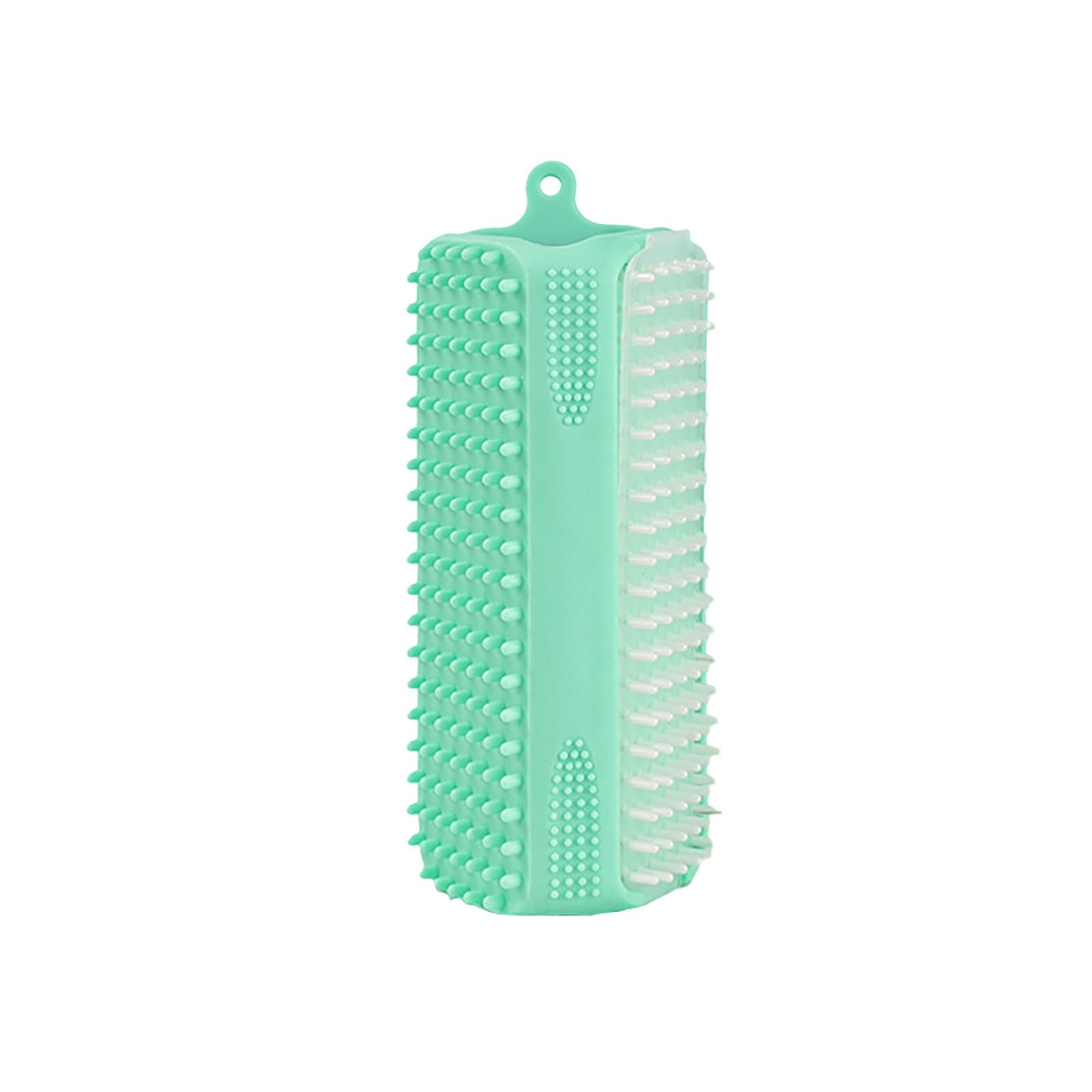 

Silicone Pet Brush For Cats & Dogs – Grooming, Bathing, And Massaging Tool To Remove Loose зелёный