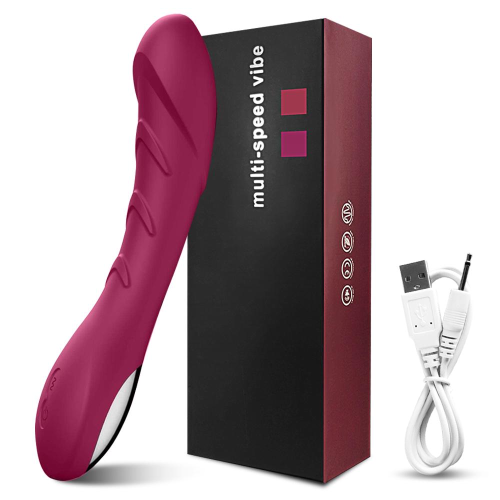 POMFW G-Spot Dildo Vibrator For Kvinner Klitoris Stimulator Myk Silikon Realistiske Vibratorer Sexy Leker Kvinne