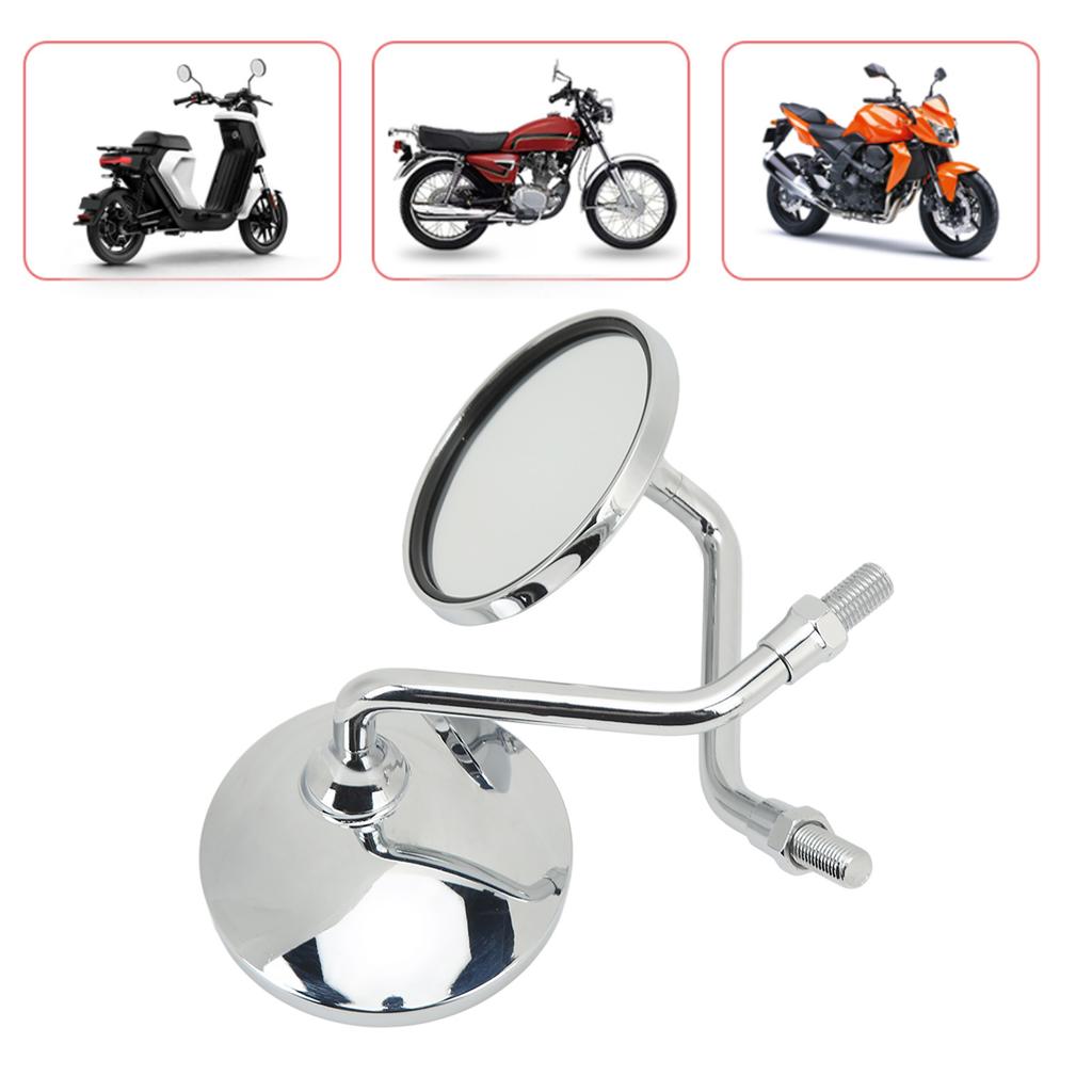 Rear View Mirror 3.4in Wide Handlebar Rear View Mirrors for Motorcycle
