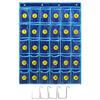 Numbered Chart with 30 or Door Hanging Bag Calculator Holder Organizer