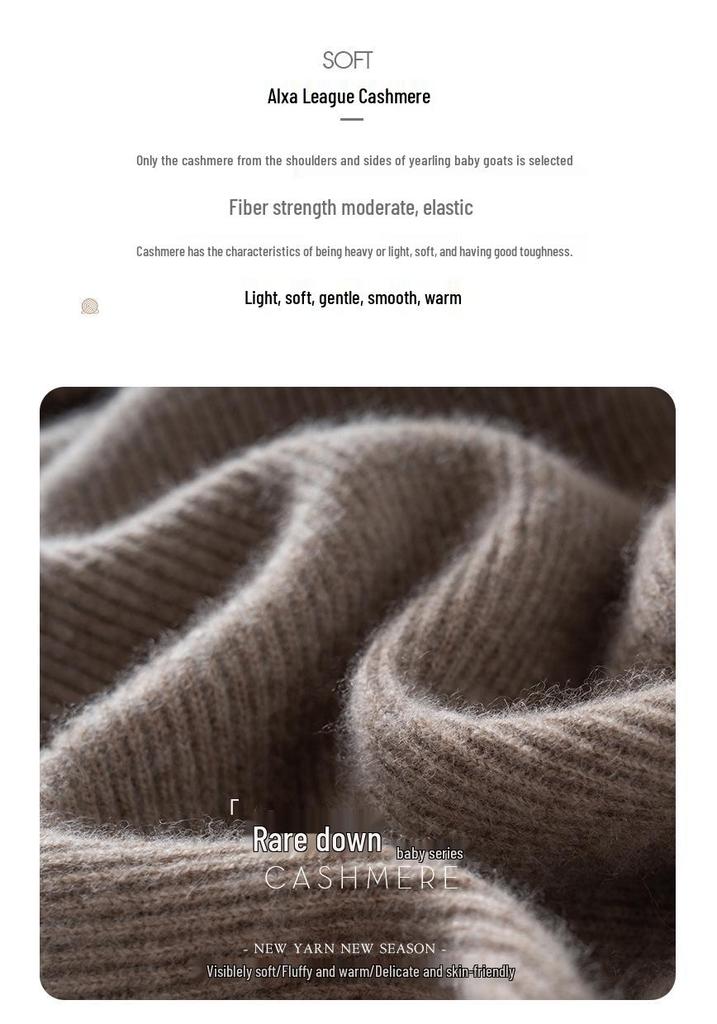 Hooded Women's Cashmere Sweater - Soft, Versatile, Korean-Style Knitwear for Autumn & Winter