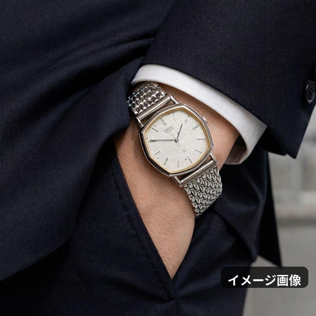 Used 108 SEIKO Men's Watch Quartz Working New Battery 80s Vintage 108