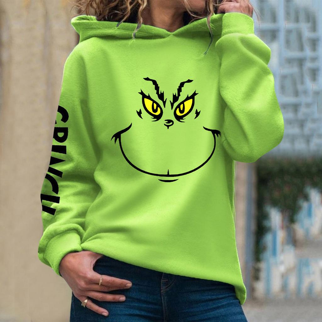 Weihnachten Kapuzen Sweatshirts Für Frauen Casual Langarm Pullover Sweatshirt Herbst Winter Kleidung